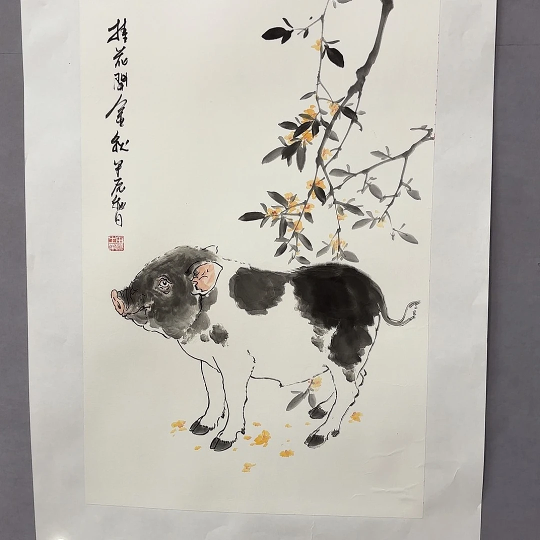 国画艺术家真人手绘