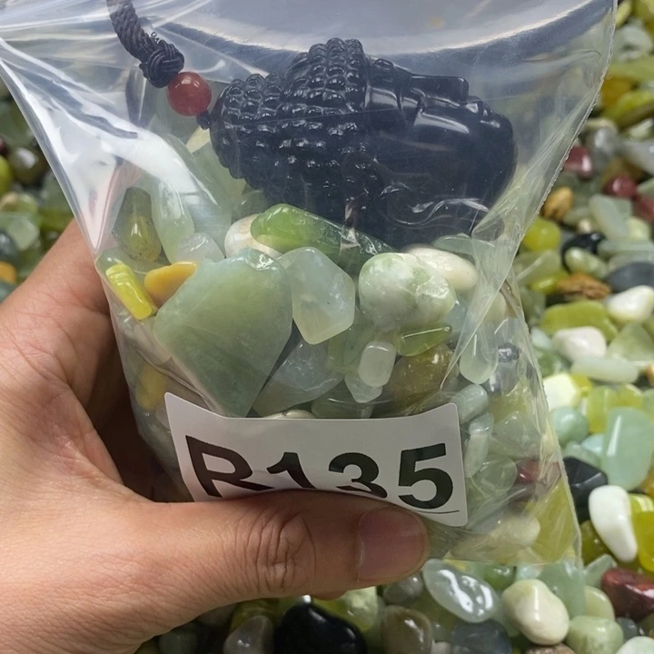 蛇纹石玉未镶嵌鱼缸石