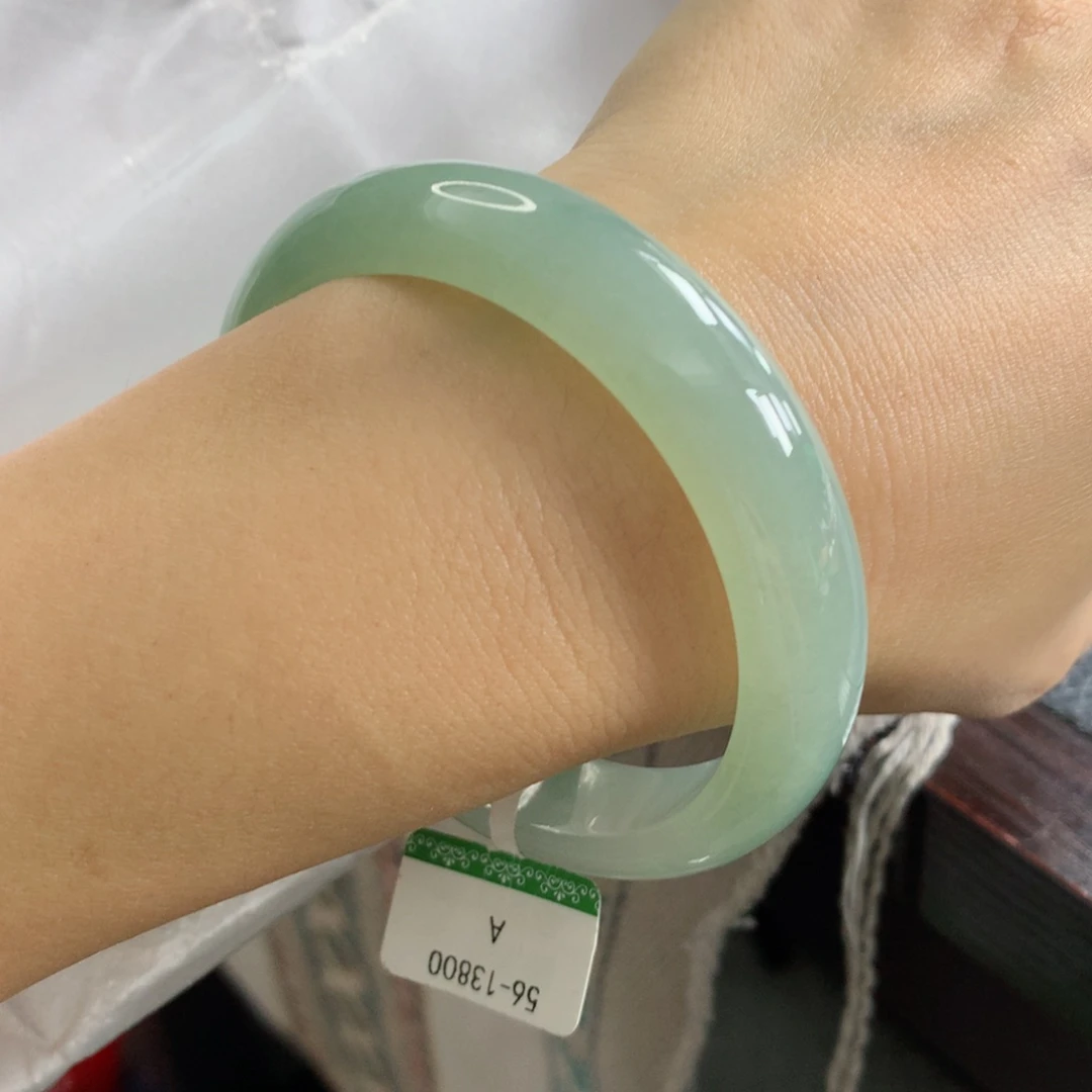 未镶嵌手镯翡翠缅甸天然翡翠A货56.5正