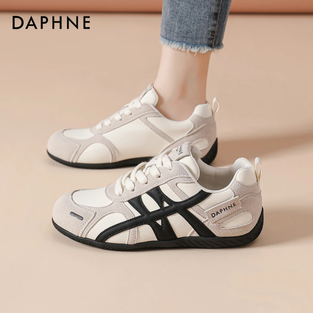 达芙妮德训鞋女2025新款秋季时尚轻便百搭阿甘休闲鞋运动旅游鞋潮