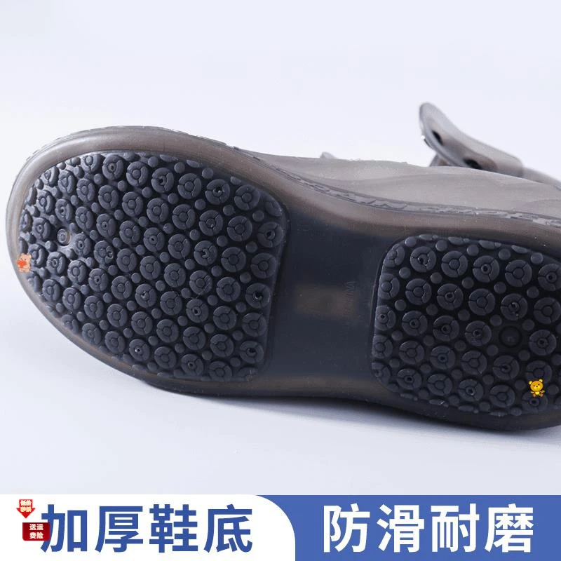 防水鞋套防滑加厚男款雨天外穿硅胶雨鞋大码户外成人防沙雨靴女款