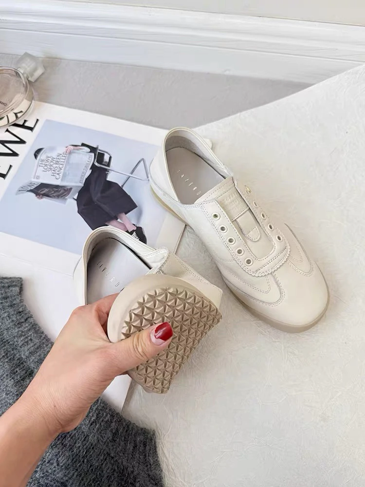 【铼】2025新款女士阿甘鞋德训鞋休闲鞋百搭透气潮流ins低帮08-1