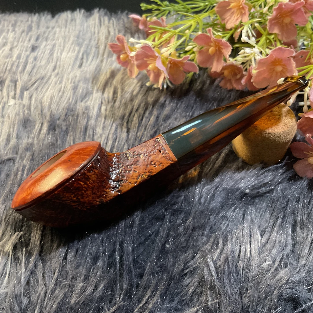 【新品】意大利卡萨诺瓦烟斗品牌牛头纯手工喷砂直款