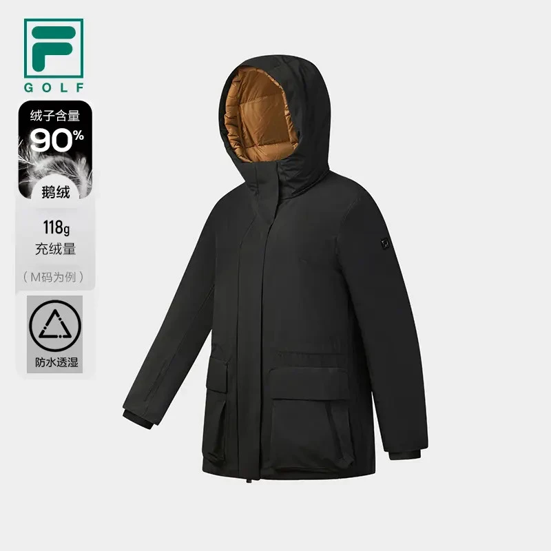 【鹅绒蓬松】Fila/斐乐女子秋冬新【防水透湿】户外羽绒服A11W545908F