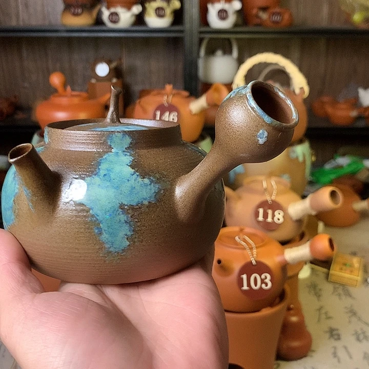 窑变宫灯，手工拉。！