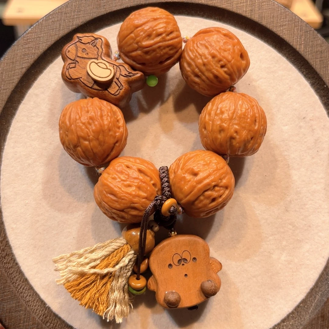 把件文玩核桃马上有钱设计款