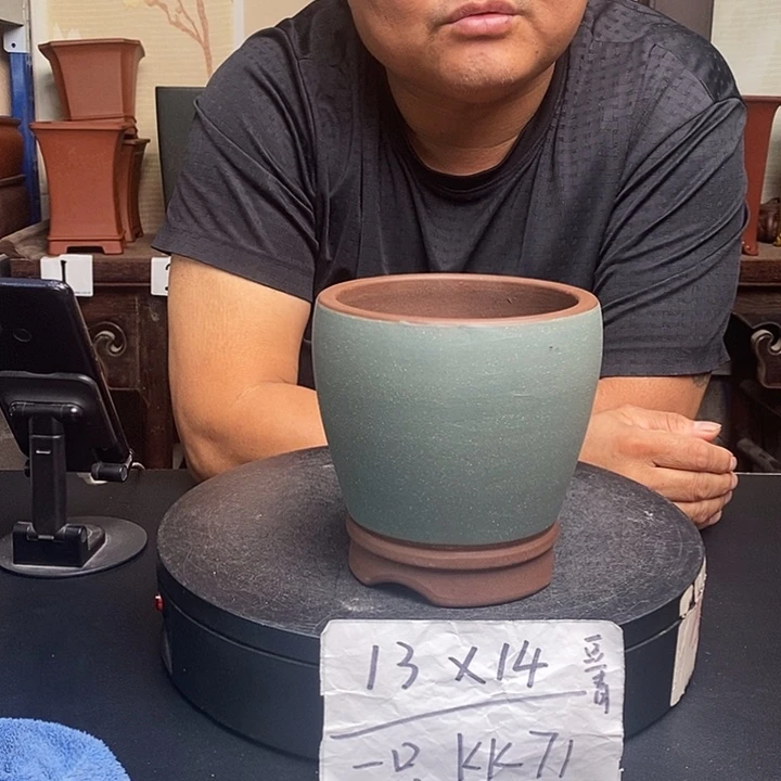 紫砂花盆货号一只KK71