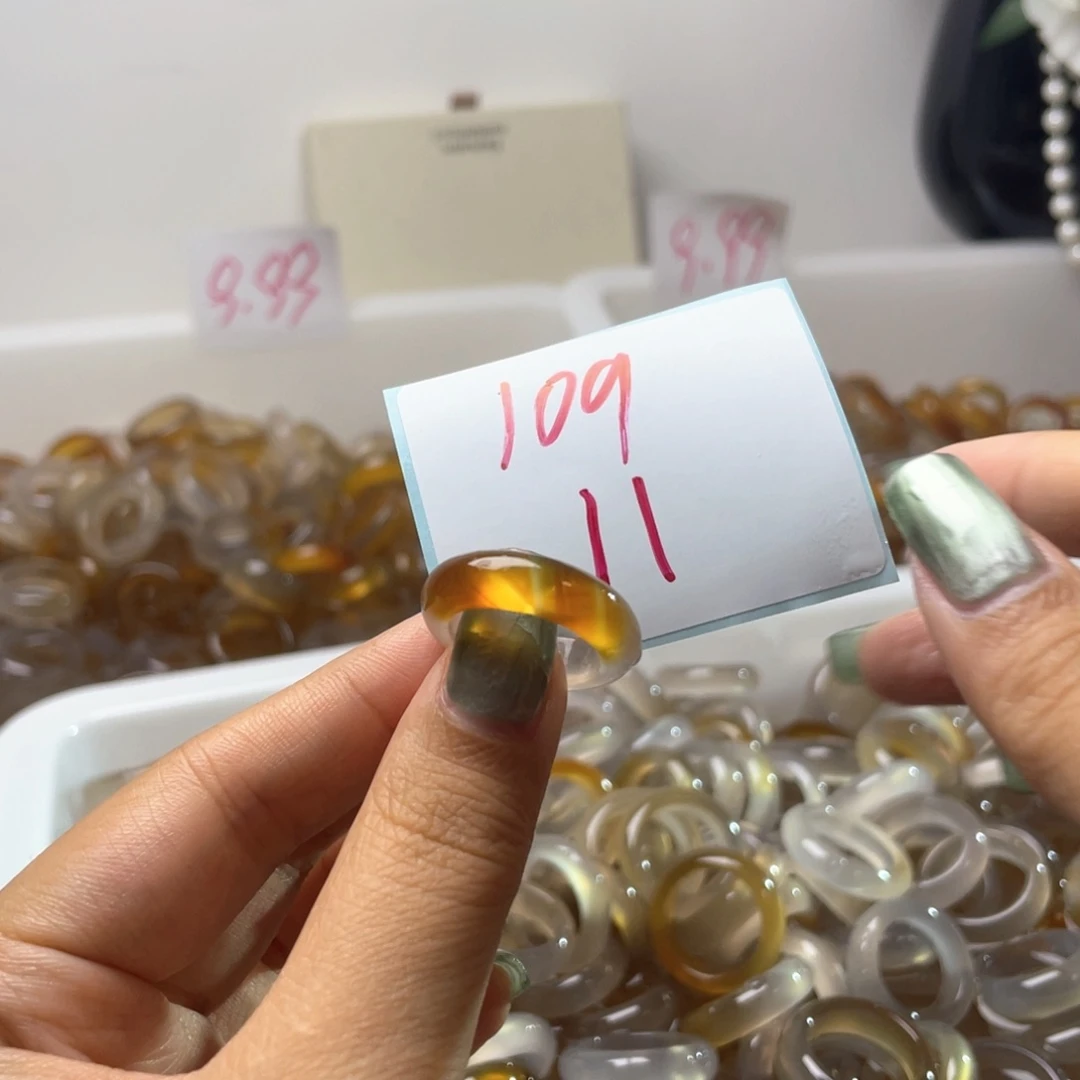 玛瑙/玉髓戒指合金109