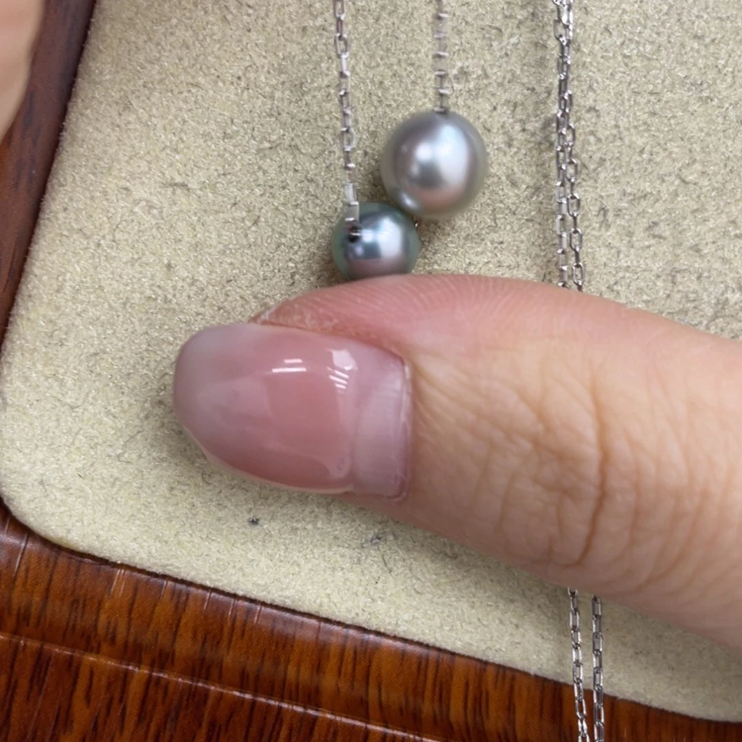 颈饰海水珍珠银S925镶嵌