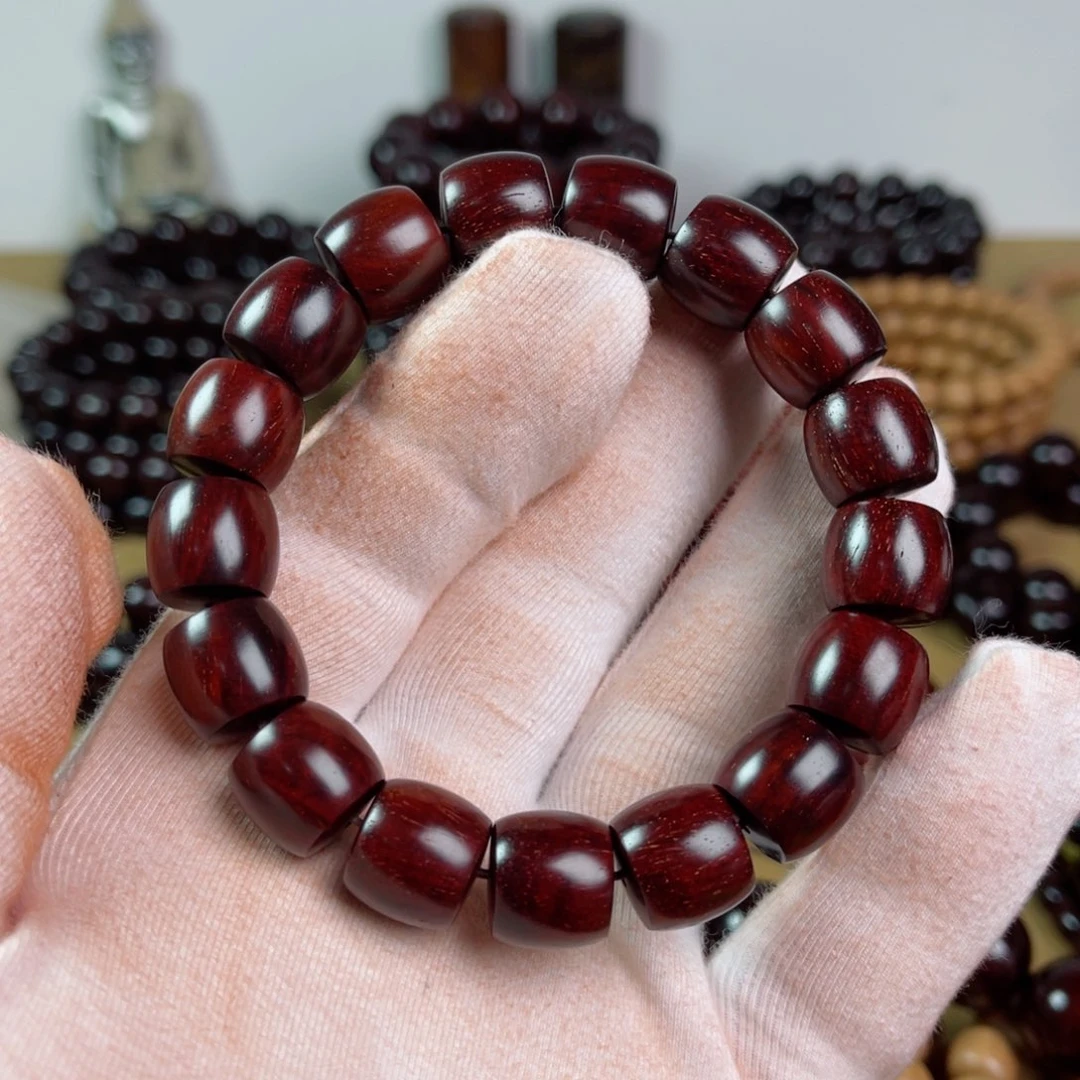 手串/手链小叶紫檀12/13大直切高油润龙鳞金星