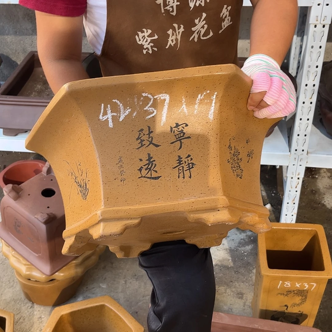 紫砂花盆盆景艺术