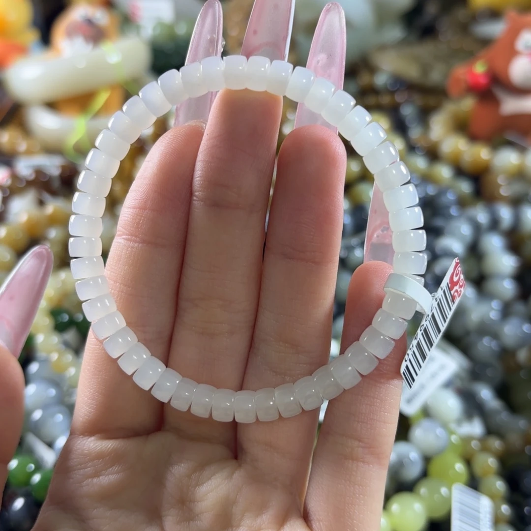 和田玉未镶嵌手链80