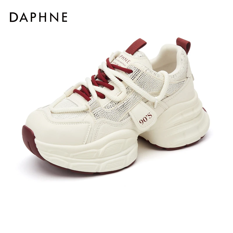 达芙妮厚底老爹鞋女款2025春季新款增高运动鞋轻便百搭软底休闲鞋