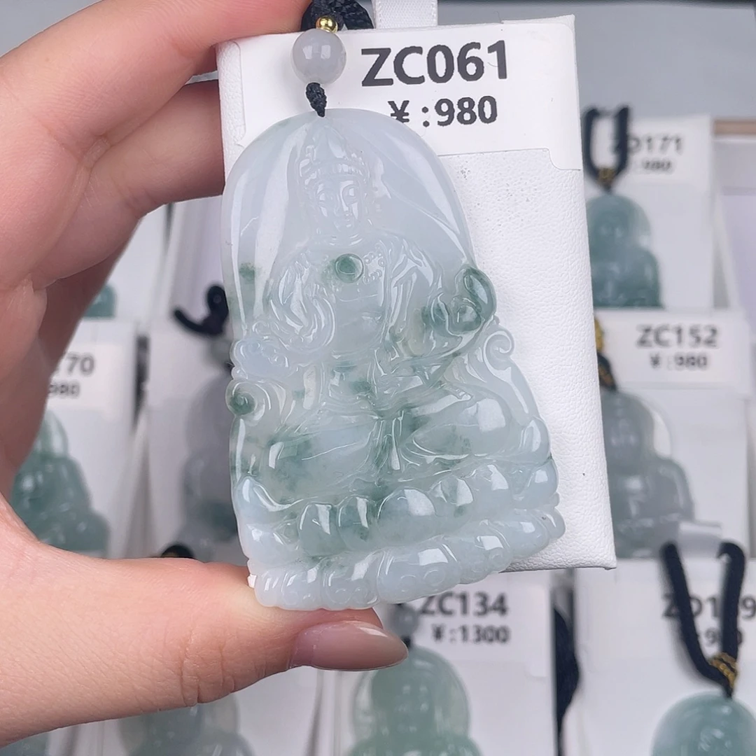 翡翠未镶嵌颈饰zc061