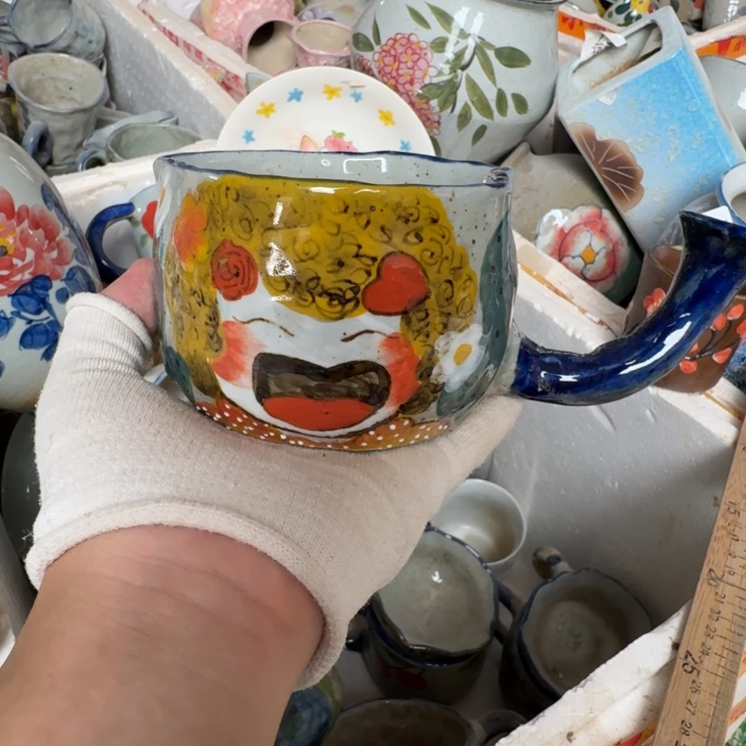 釉下彩瑕疵慎拍早餐杯24