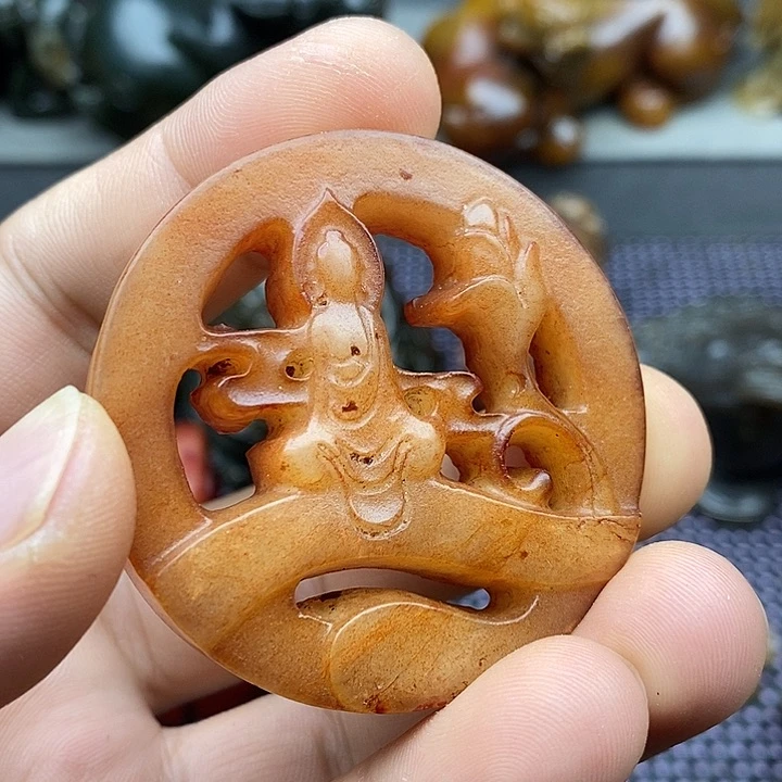 未镶嵌蛇纹石玉颈饰