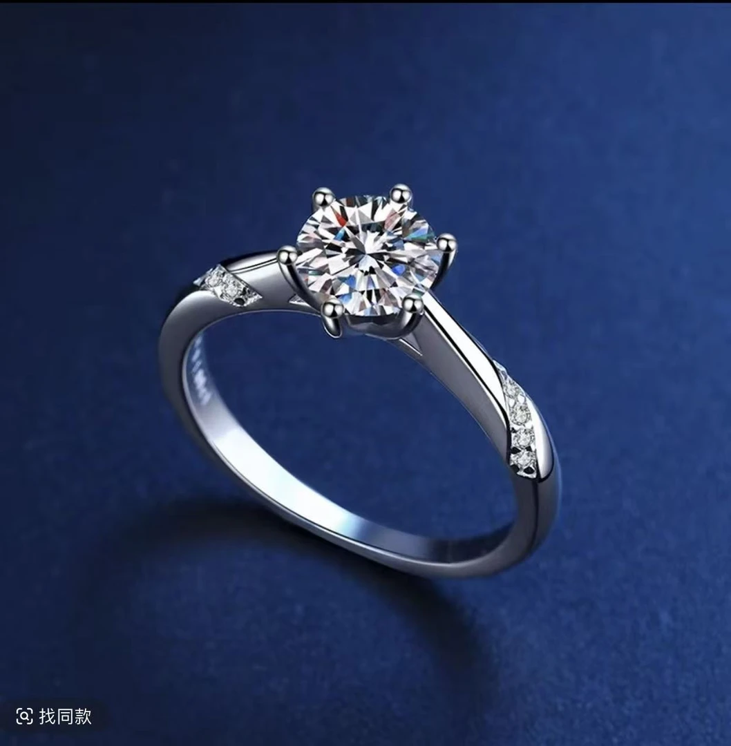 1.0CT T家六爪女戒 轻奢