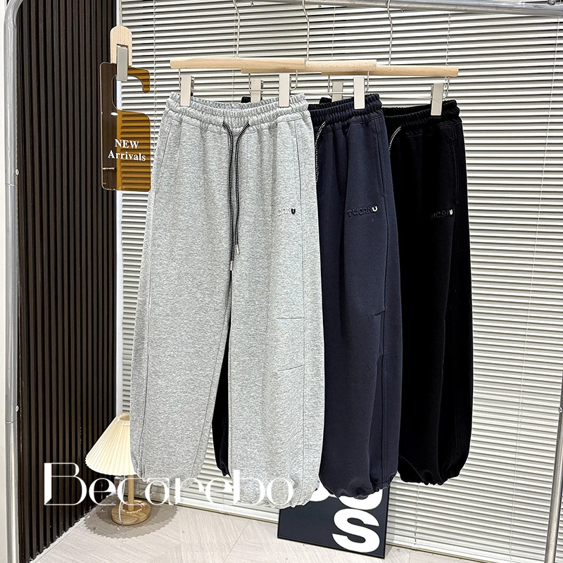 130-180【简约休闲】青少年男童裤子春秋款中大童儿童卫裤休闲男孩