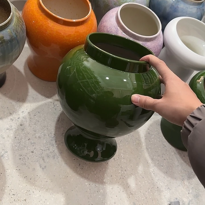 钧瓷手工艺品微瑕有孔孔