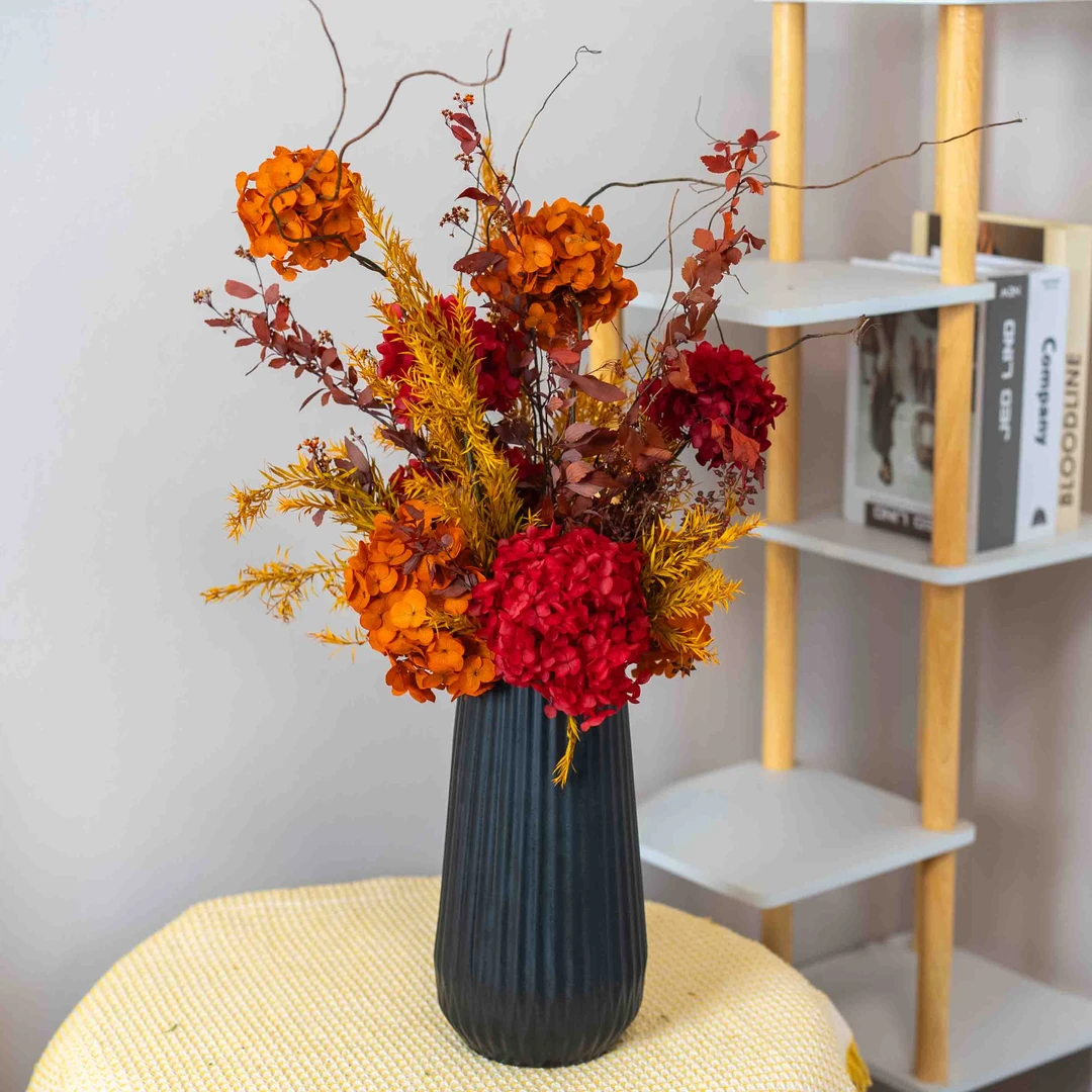 【跃龙门】餐桌花玄关装饰摆件客厅餐厅干花永生花