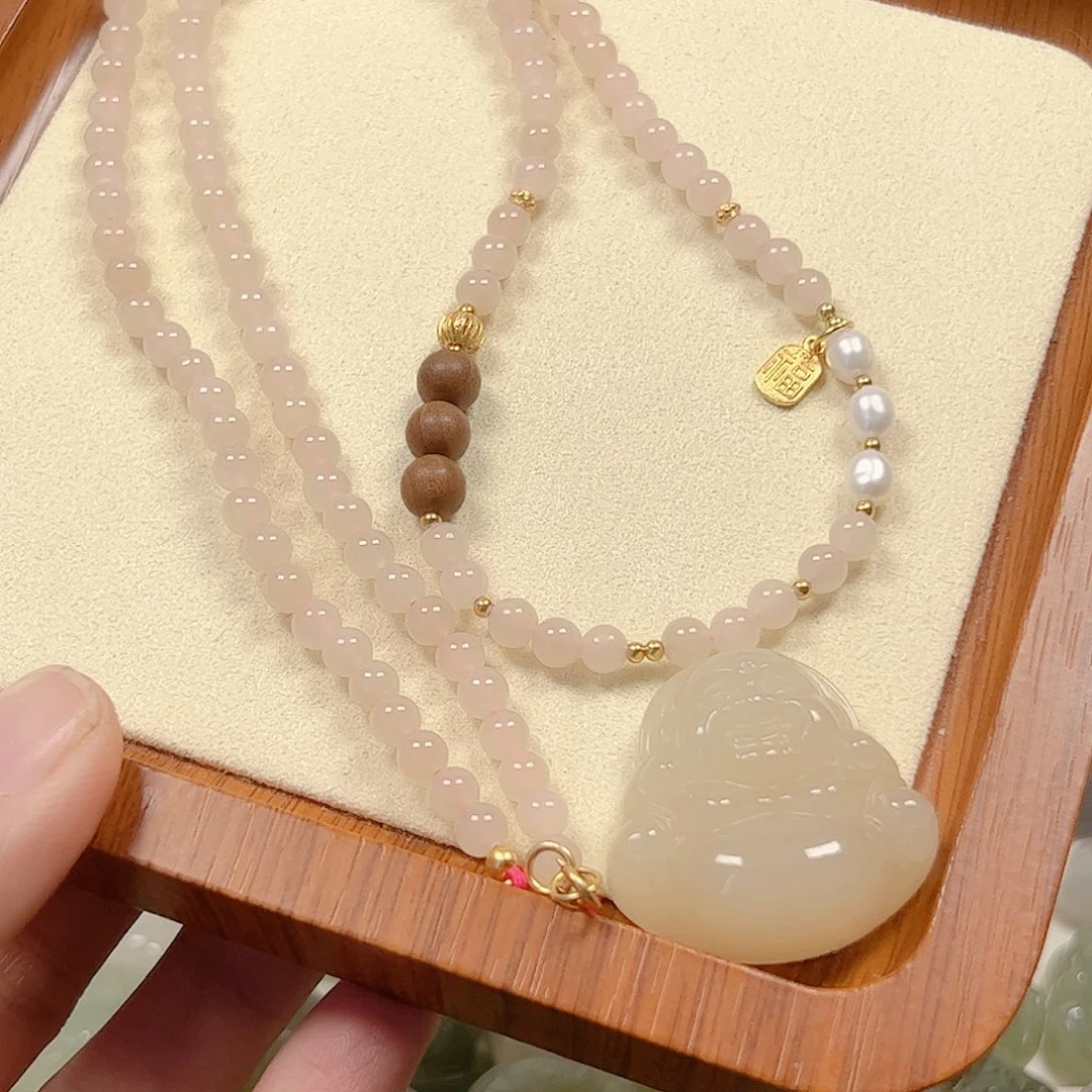 颈饰未镶嵌和田玉D***m