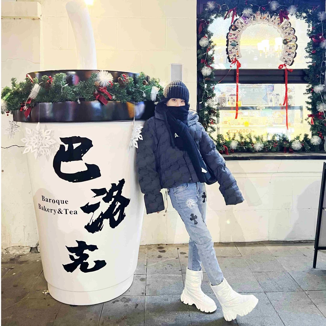 SHISE【限定款式】爆款厚底雪地靴冬季新前拉链舒适百搭加绒防水