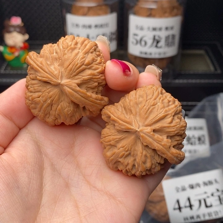 把件文玩核桃白狮子41全品