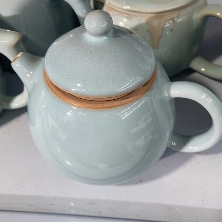 瓷片雨*天青汝瓷微瑕龙蛋壶