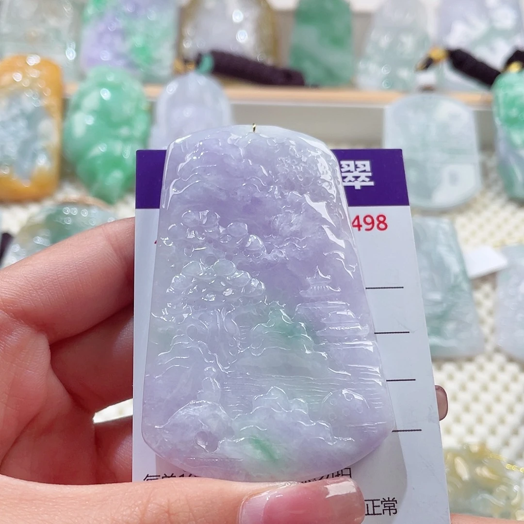 颈饰未镶嵌翡翠山水