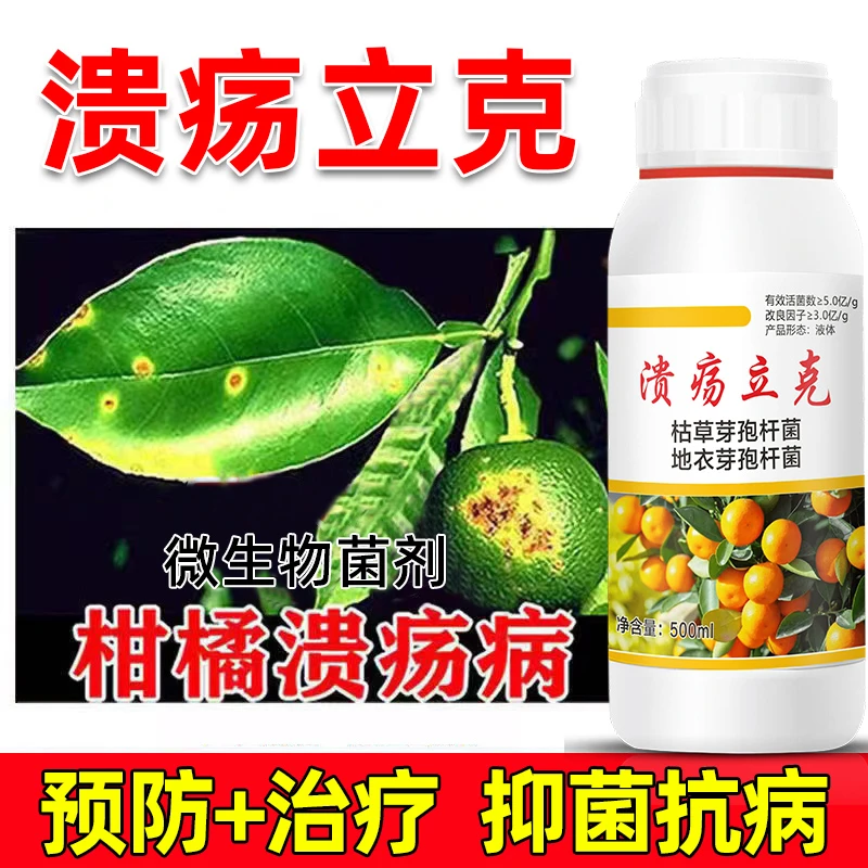柑橘溃疡病炭疽病煤烟病砂皮病疮痂病黑星病柑橘病农用微生物菌肥