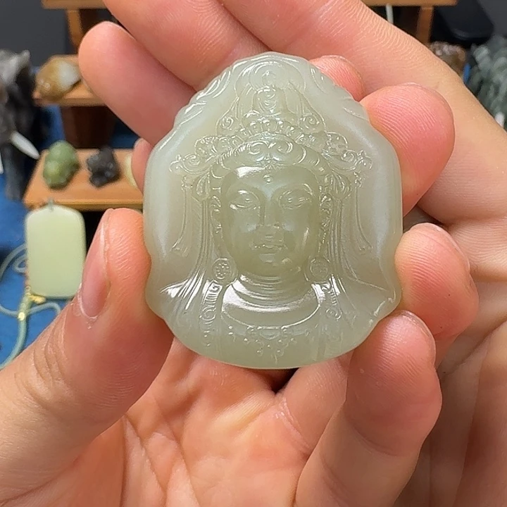 和田玉未镶嵌颈饰