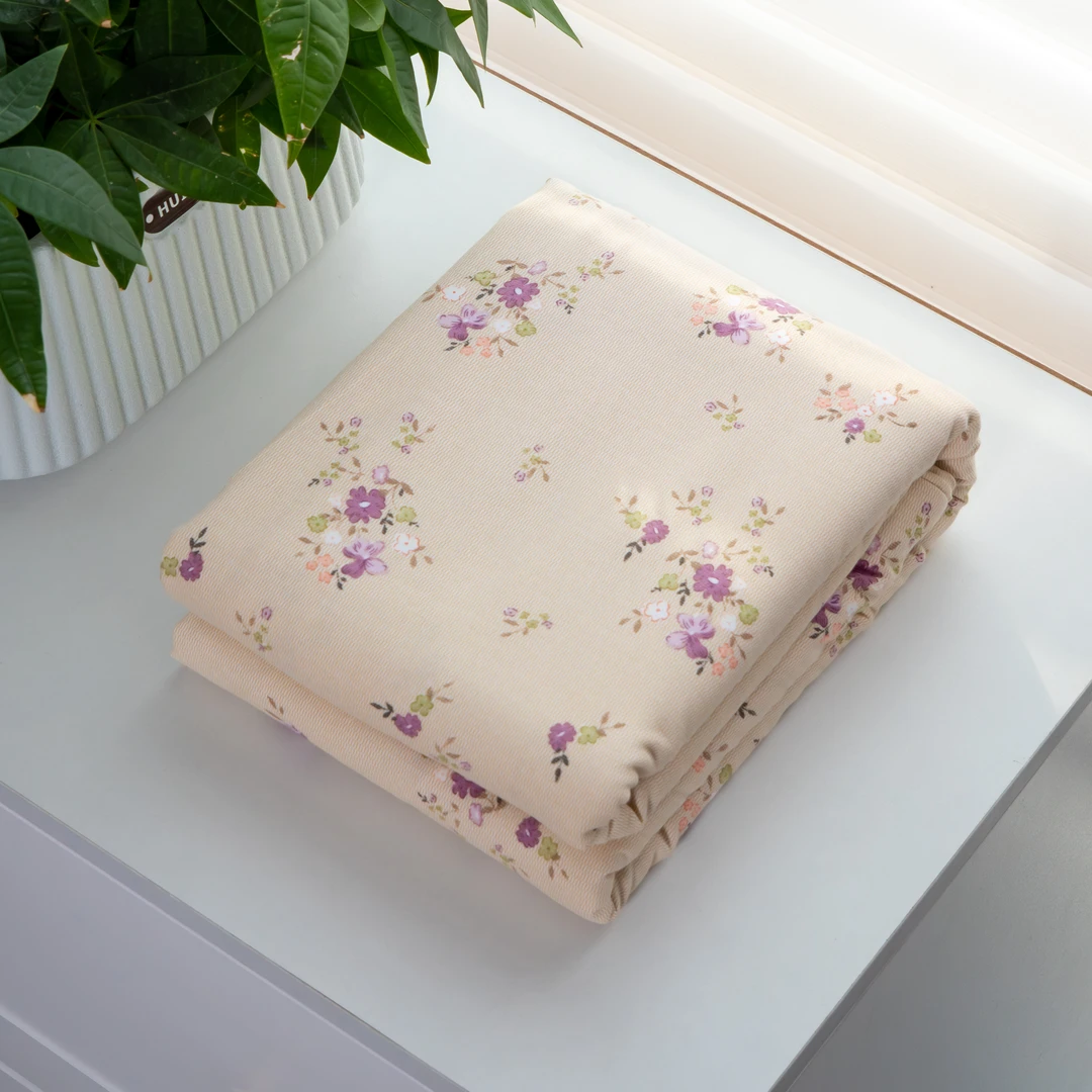 【京かわ会社】双层纱磨毛被套 闲趣花开