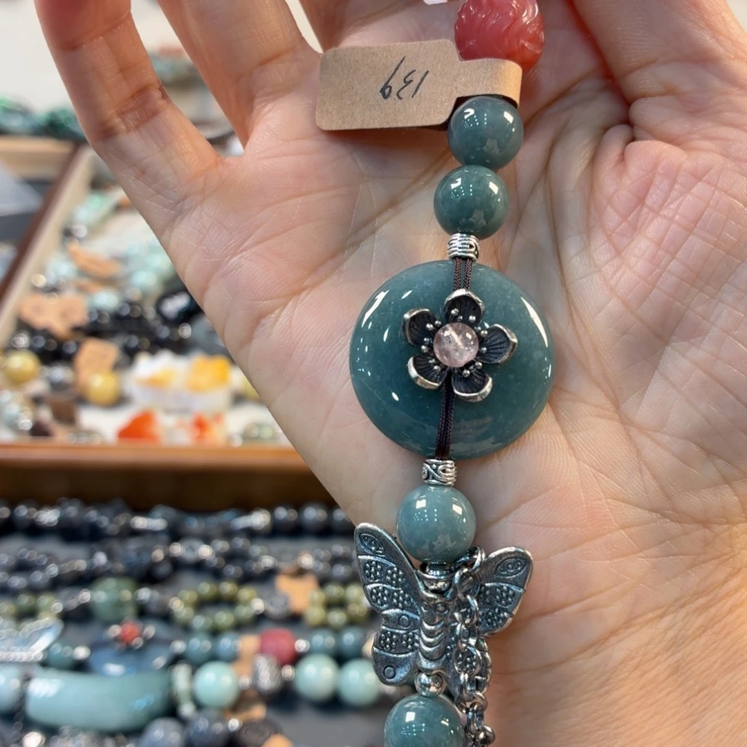 爛****手链翡翠未镶嵌手串