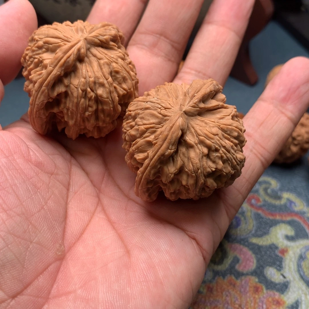 吊坠文玩核桃白狮子