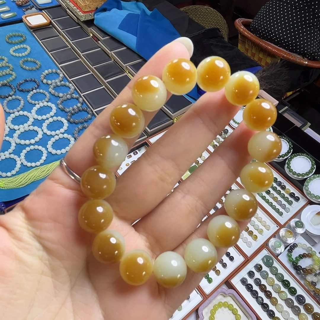 和田玉（碧玉）未镶嵌手串