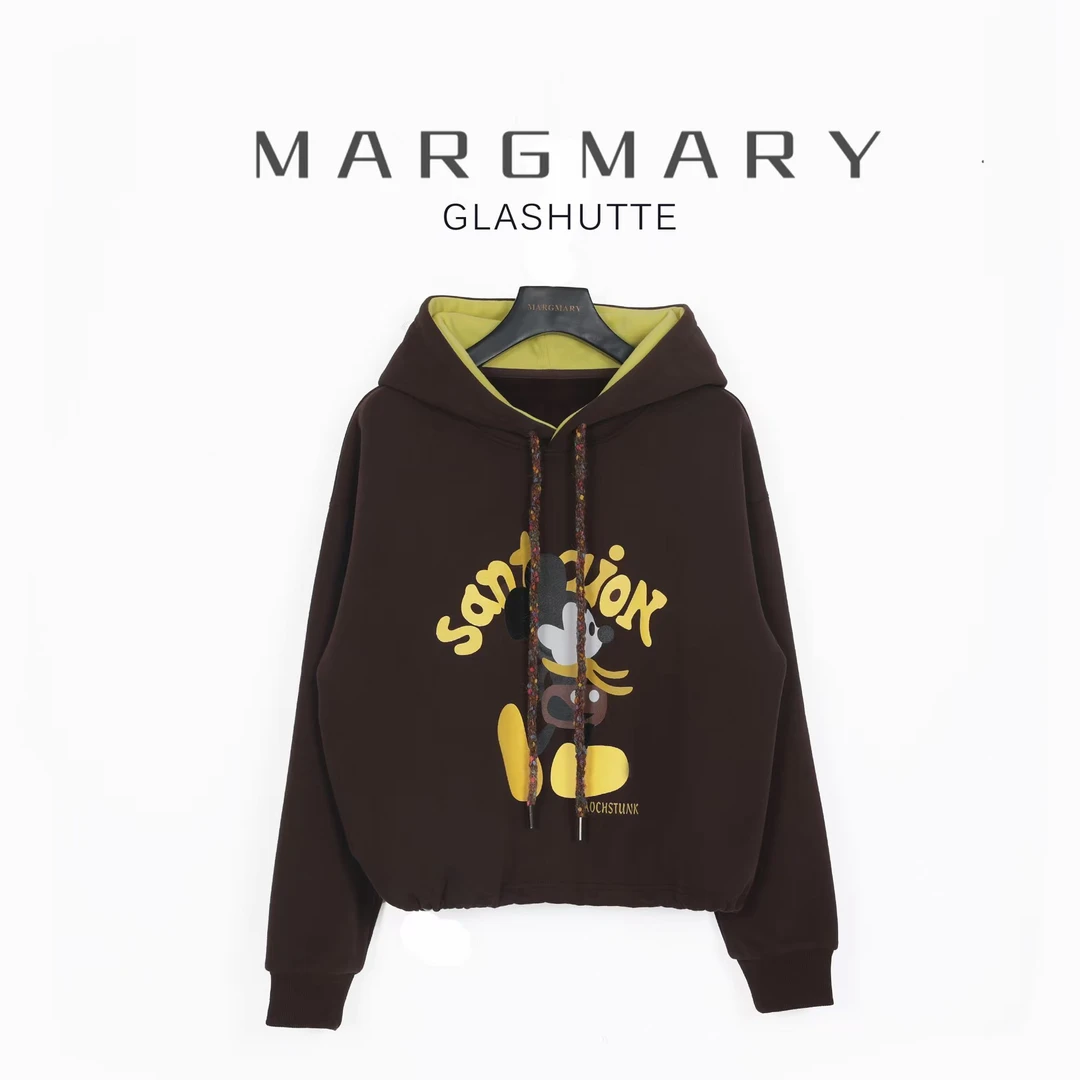 2024冬季设计师新款休闲时尚百搭潮流舒适卡通米奇连帽卫衣