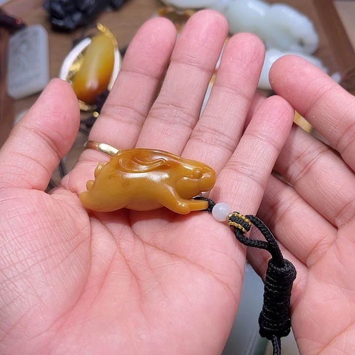 蓝***天和田玉未镶嵌颈饰
