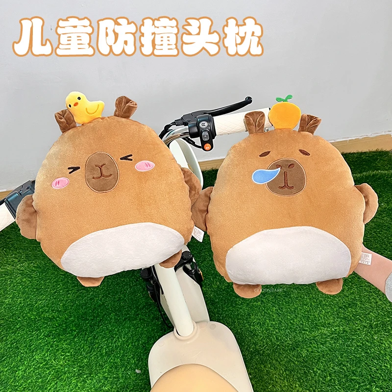 电动车儿童座椅防撞头保护垫可爱卡通电瓶车前置防撞软包护头枕垫