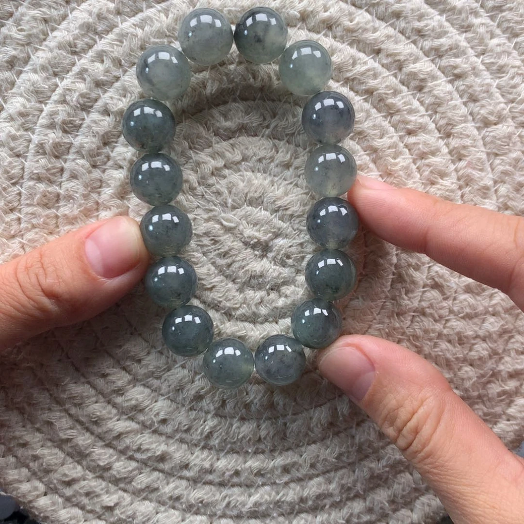 翡翠未镶嵌颈饰天然翡翠卡12手串定金