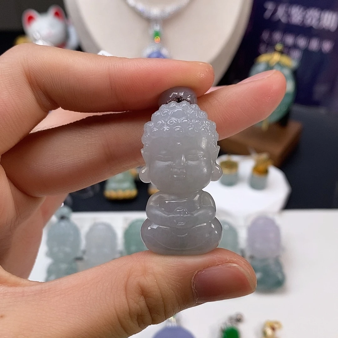 翡翠吊坠(不含链)未镶嵌纯*奶