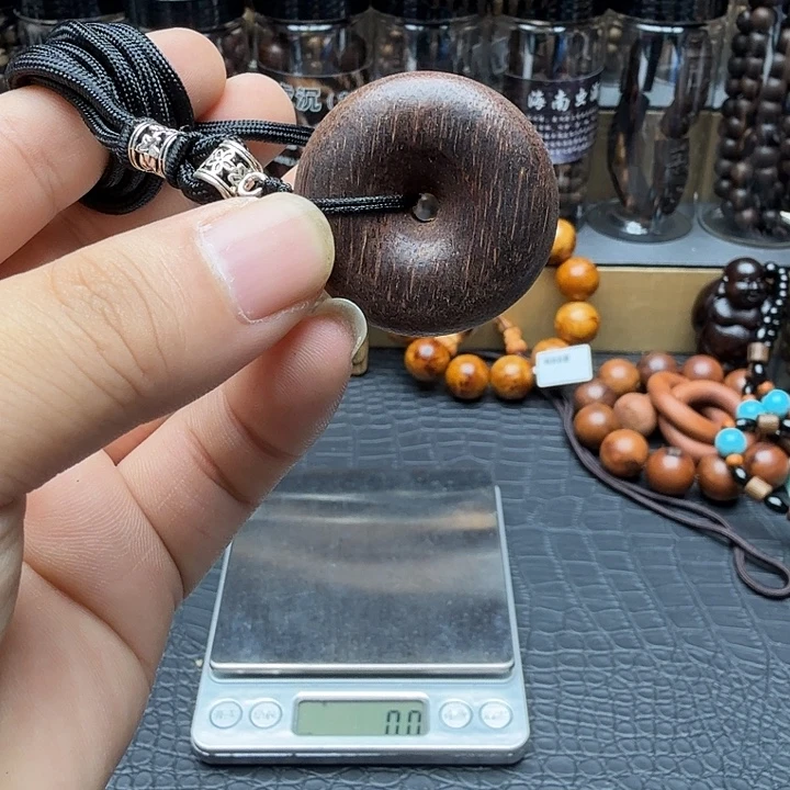 手串/手链阴沉木平安扣富森红土