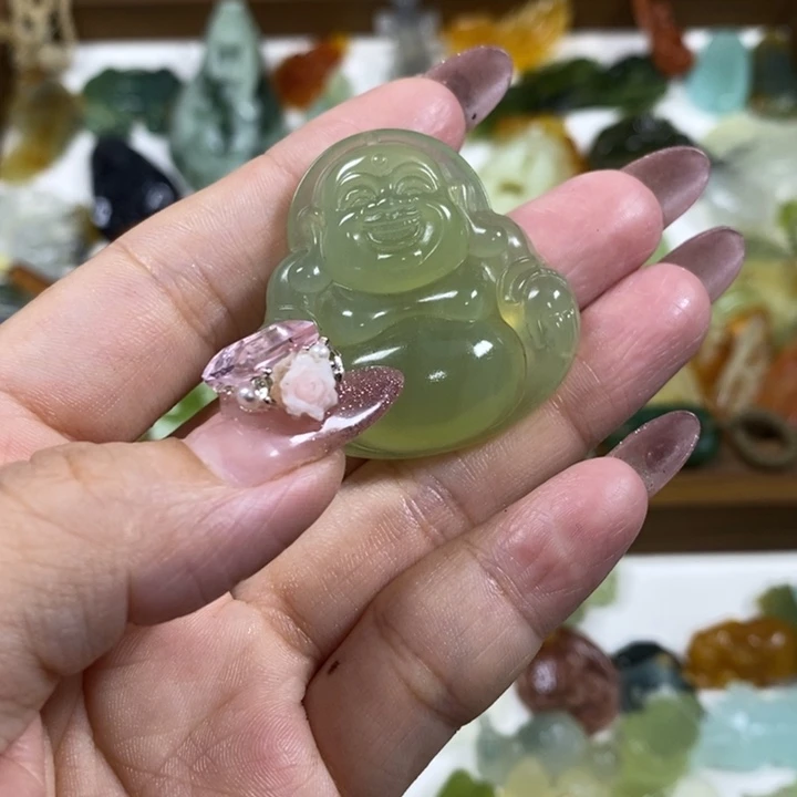 未镶嵌蛇纹石玉吊坠?****3