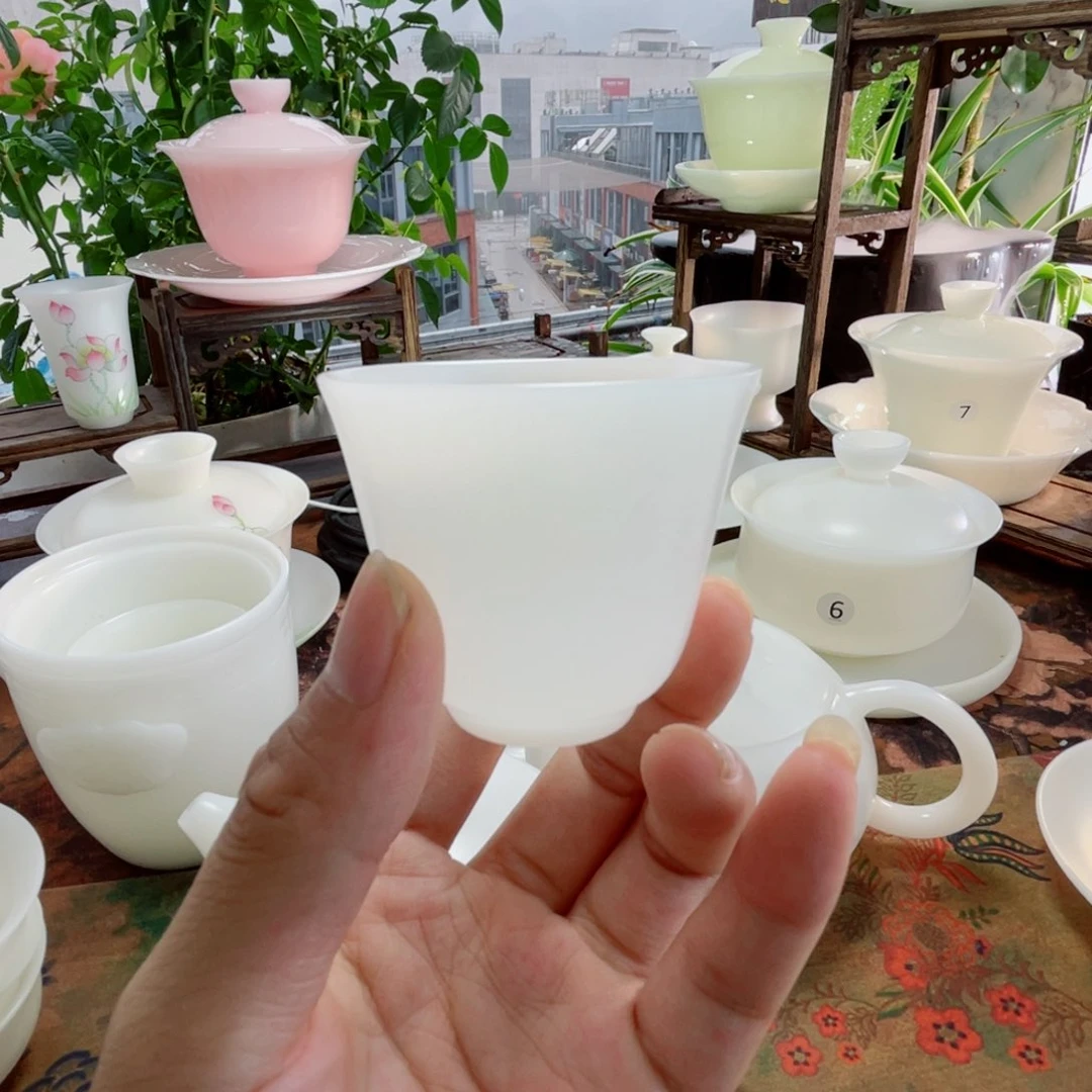 冰晶璞玉闻香客杯