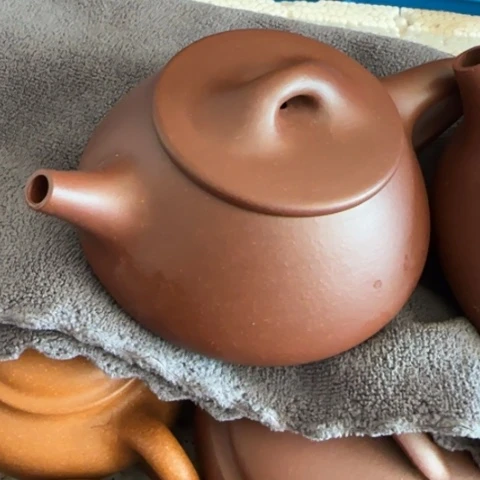 紫砂茶壶玫*雨底槽清料200cc