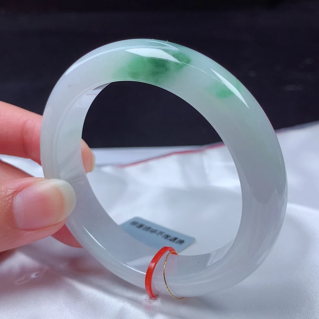 翡翠未镶嵌手镯54圈600269