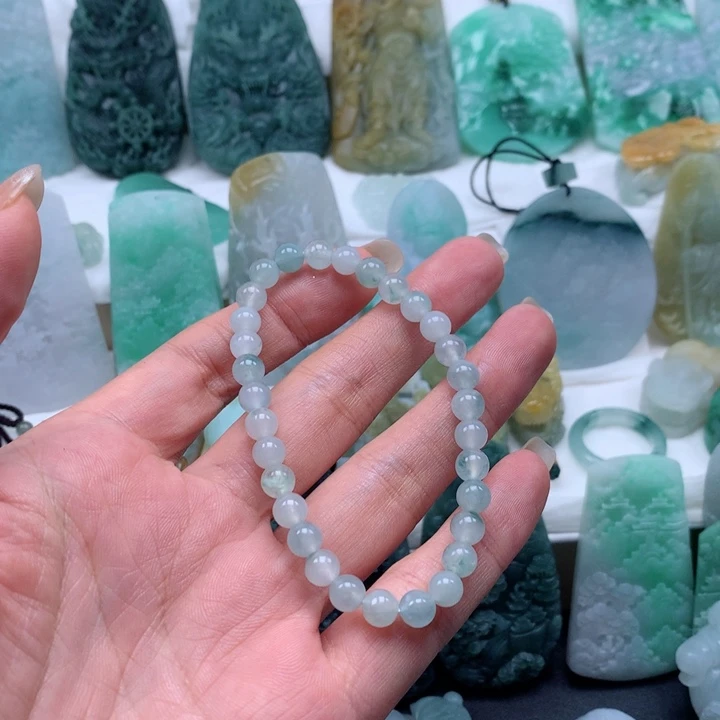 别****定制翡翠未镶嵌手串