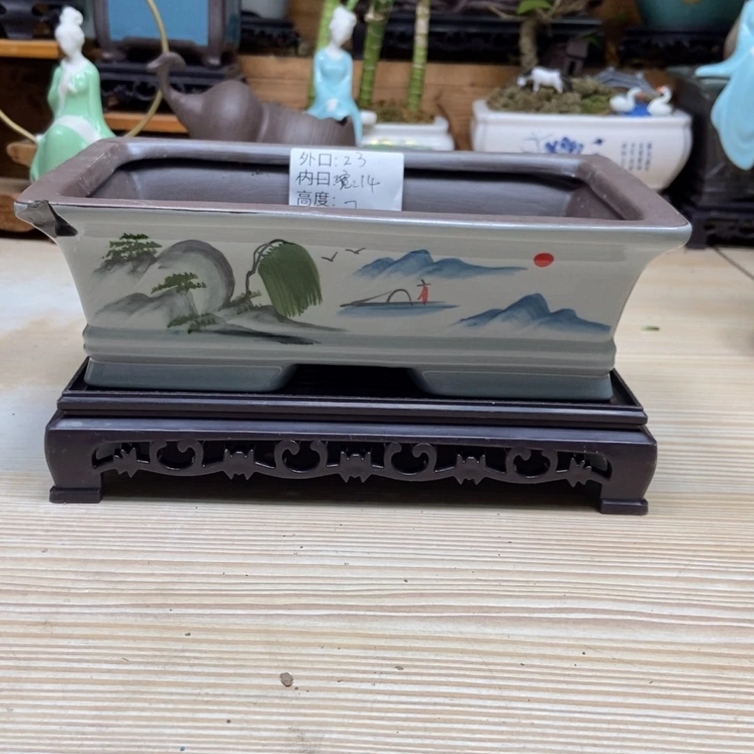 瓷片陶瓷花盆陶瓷艺术