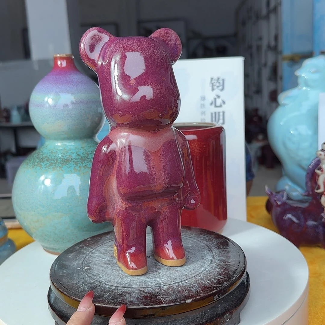 摆件陶郑家钧窑摆件