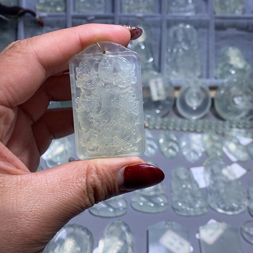 【闪购商品】岫玉颈饰未镶嵌九龙观音