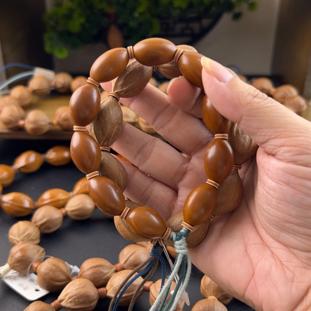 橄榄核吊坠梅林铁核1827小红核鹅蛋光珠小世界组合款